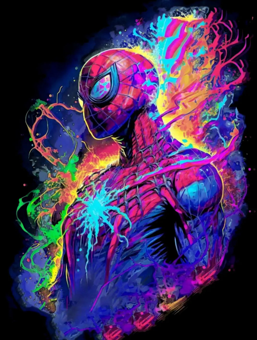 Neon spider-man Alebrijes T-shits T-shirt Alebrijes T-shits