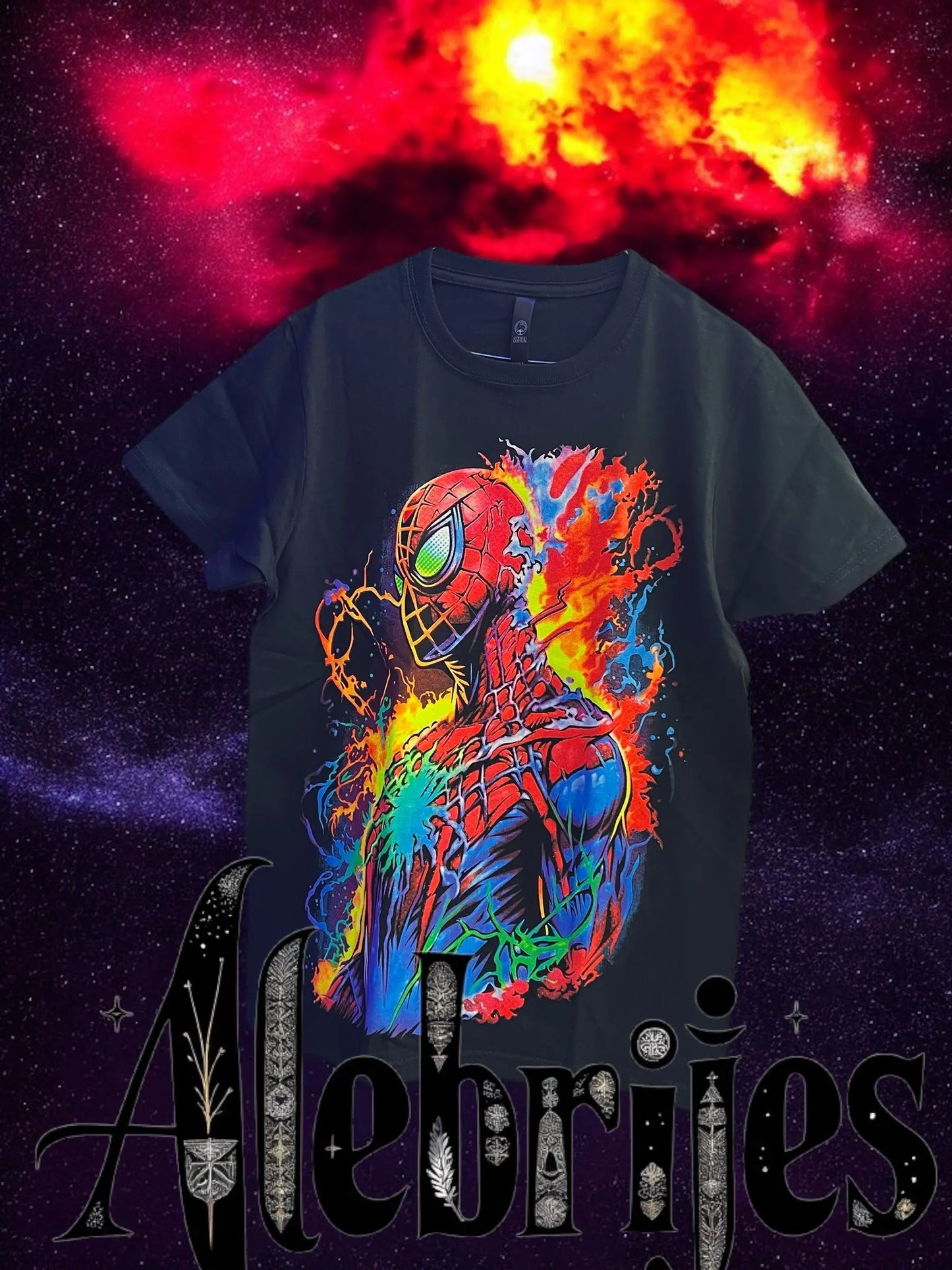 Neon spider-man Alebrijes T-shits T-shirt Alebrijes T-shits