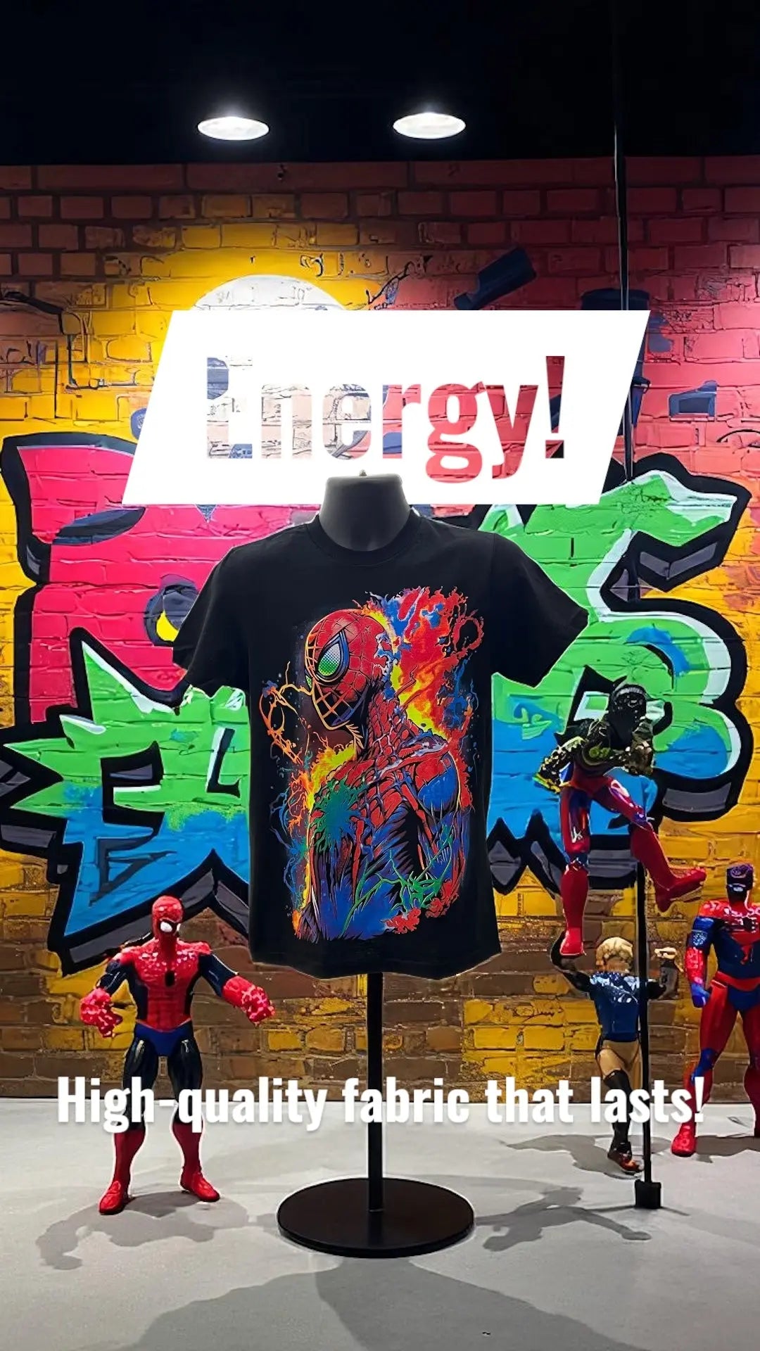 Neon spider-man Alebrijes T-shits T-shirt Alebrijes T-shits