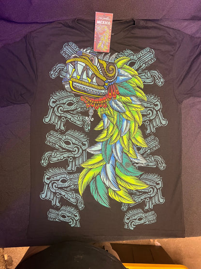 Quetzalcoatl Neon - Alebrijes T-shits